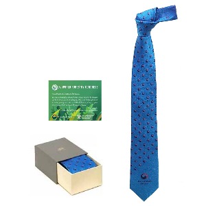 (Goods Development) The government symbol silk jacquard tie for the promotion of the Forest Service&#039;s international event.