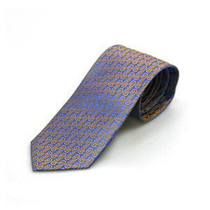 Cloud pattern silk tie blue group custom made